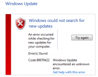 Windows Update Error