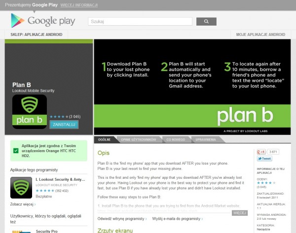 Plan B na Google Play