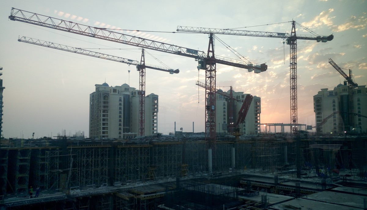 Dubaj w ciągłej budowie - widok z Monorail